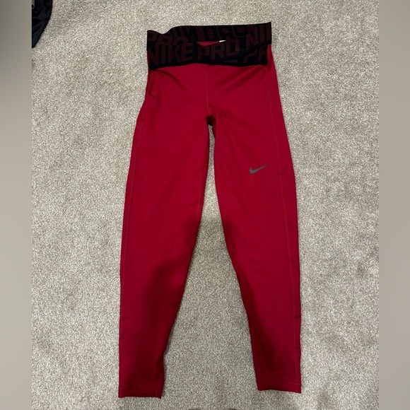 Nike Pro Crossover Waistband Ankle Leggings - Picture 1 of 2